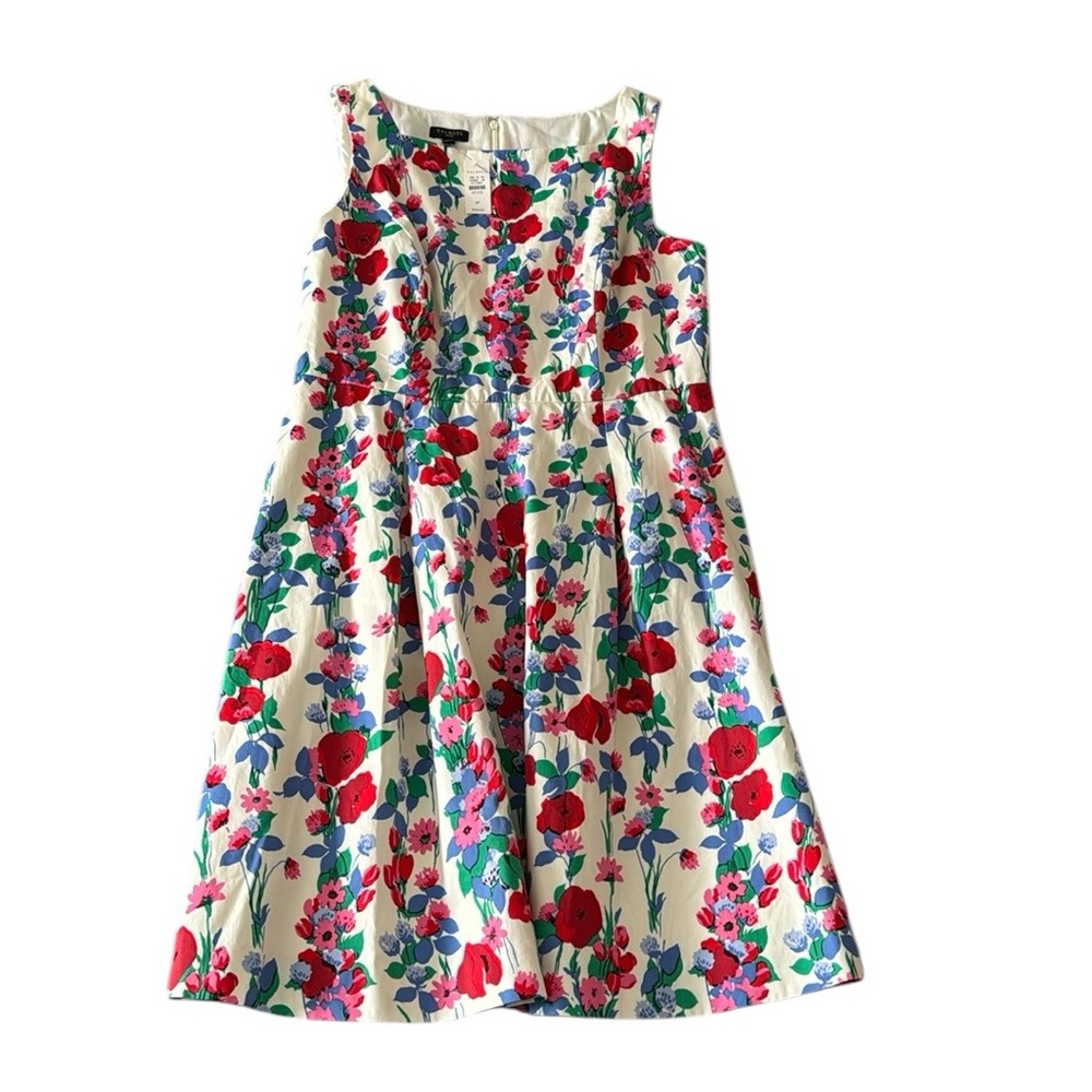 Talbots floral petite  tank dress